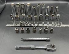 Vtg Craftsman 14 38 12 Drive Socket Lot Usa W Ratchet Socket Extension Vtg Craftsman 14 38 12 Drive Socket Lot Usa W Ratchet Socket Extension