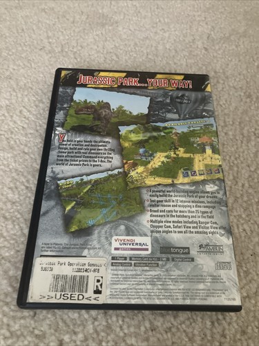 Jurassic Park: Operation Genesis Sony Playstation 2, 2003 CIB Scratch-free Disc - Picture 2 of 4