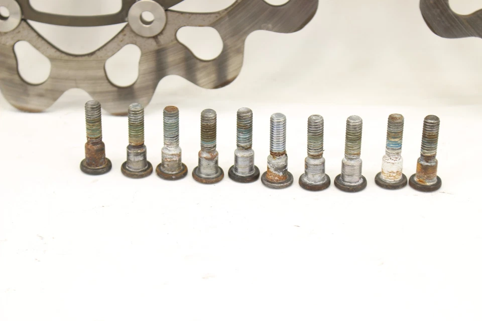 2003 SUZUKI GSXR600 FRONT LEFT RIGHT BRAKE ROTORS DISCS 59210-33E40 59210-33E70 — 第 2/4 张图片