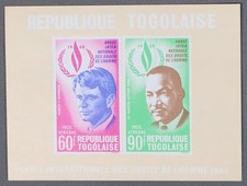 MayfairStamps Togolese Robert F Kennedy Martin Luther King International Human R