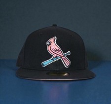 ST. LOUIS CARDINALS CLASSIC NEON INFUSION NEW ERA FITTED HAT - Sz 7 1/2