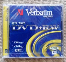 DVD+RW. Verbatim 2.4x   4.7 GB neu