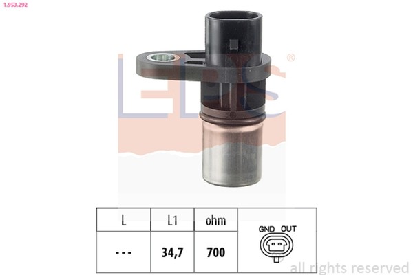 Kurbelwellensensor Impulsgeber Eps 1.953.292 FüR Astra Vectra J96 Opel Cc Z02-image