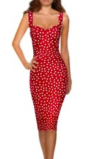 SALE ! Dolce & Gabbana Italy Silk Red Bustier Dress Size 42 (US M)