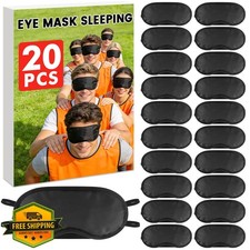 UGODAR Sleep Eye Masks - 20 PCS Black, Light-Tight, Bulk