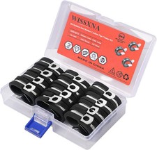 3 8 Inch Wire Cable Clamps 28 Pack Stainless Steel Rubber Insulated P Clamp Set
