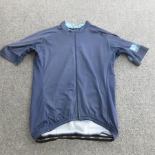 Ornot Cycling Jersey Mens Medium Blue Full Zi...