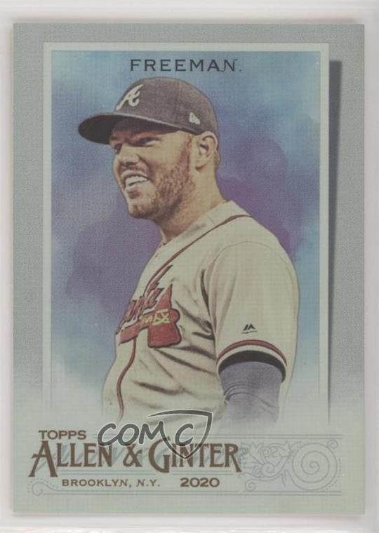 2020 Topps Allen & Ginter's Hot Box Silver Portrait Freddie Freeman #47 1x9