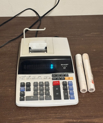 WORKING Vtg. Sharp EL-1197PIII Electric Printing Calculator 12 Digit w/ Paper