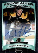 2020-21 O-PEE- CHEE PLATINUM AUTOGRAPH ROOKIE TRENT FREDERIC RC AUTO EDMONTON