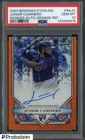 2024 Bowman Sterling Orange Junior Caminero RC Rookie AUTO 31/75 PSA 10