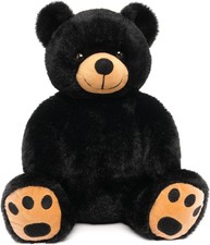 Black Teddy Bear Stuffed Animals Plush Toys, Stuffed Black Bear, Teddy Bear Plus