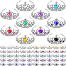 60 Pack Kids Tiara Crown Set Dress up Costume Party Accessories Princess Crow...