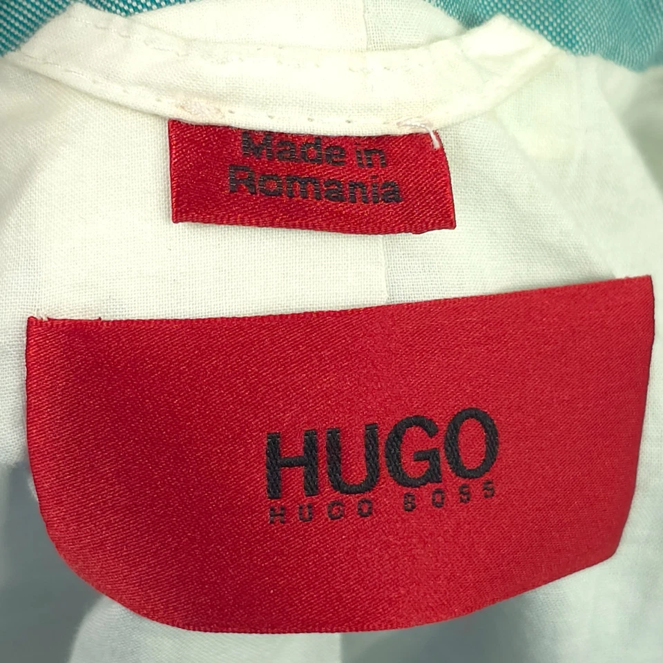 HUGO BOSS MINT GREEN CASUAL SUIT JACKET 2 BUTTON MEN'S US SIZE 36R 100%POLYESTER - Image 3 of 4