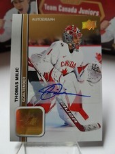 2023 Upper Deck Team Canada Juniors #1 Thomas Milic Auto