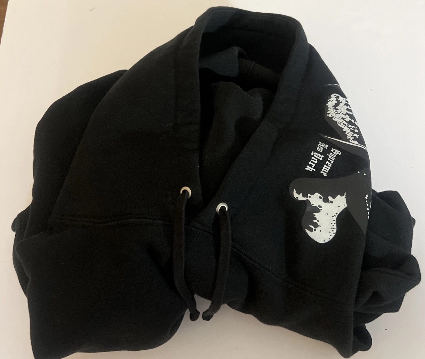 FELPA CON CAPPUCCIO SUPREME BOUNTY HUNTER NERA TAGLIA LARGE NUOVA (AUTENTICA) FW23