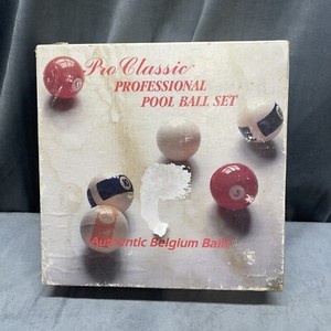 Vintage Billard Balls Pro Classic Professional Pool Ball Set Authentic Belgium