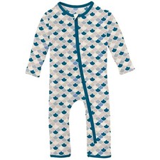   Brand New  KICKEE PANTS Baby Romper in Playful Prints