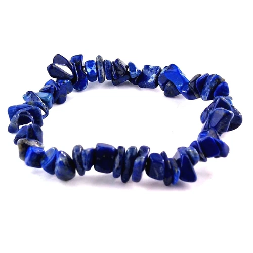 Lapis Lazuli Bracelet Tumbled Stone Gemstones - Sliver Flexible Lapis Lazuli