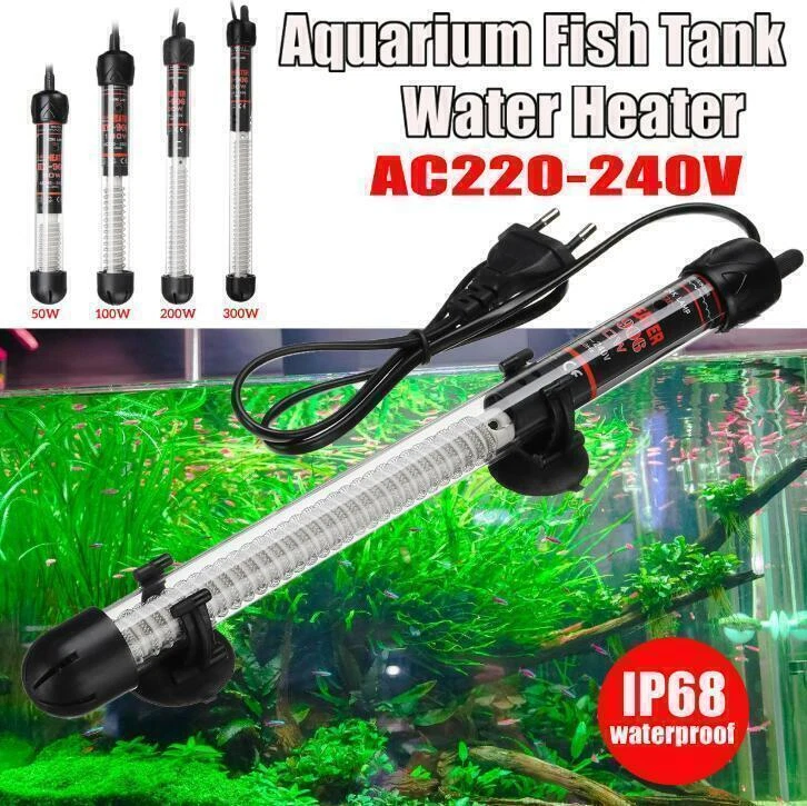 50W/100W/200W/300W Submersible Adjustable Water Heater For Aquarium Fish Tank - Image 3 of 4