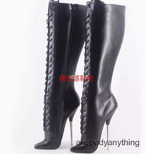High Heel Stiletto Heel Fetish Platform Knee High Ballet Boots Womens Mens Shoes - Picture 6 of 27