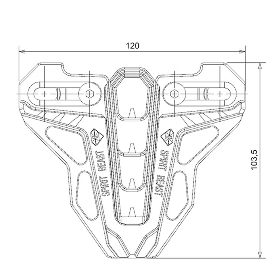 Protector de bomba pinza de freno de disco delantero scooter protección motocicletas CNC de 1 pieza Foto 3 de 4