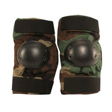 GI US Army Elbow Pads, 1000 Nylon, Made in USA, Woodland Camo, Small