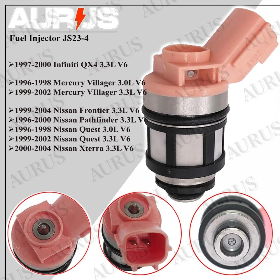 x1 OEM AURUS NEW Fuel Injector for 1996-1998 Nissan Quest 3.0L JS23-4 166009S200 - Image 2 of 4