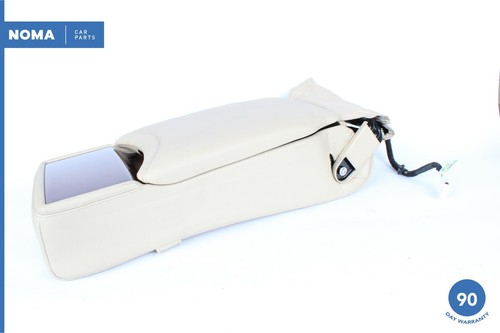 07-09 Lexus LS460 XF40 Rear Seat Center Console Armrest w/ Switch Ivory LA00 OEM - Picture 10 of 12