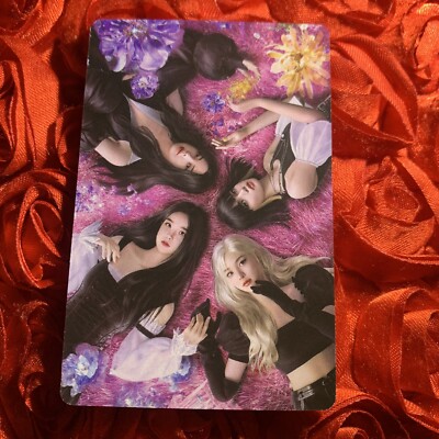 BLACKPINK Pink Planet Edition Kpop Girl Photo Card Group Floral 4
