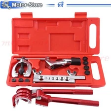 13Pcs Brake Air Line Double Flare Flaring Tool Kit Set & 3 in 1 Tube Pipe Bender