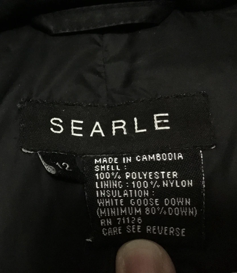 Searle Chaqueta Hinchada, Plumón de Ganso, Capucha Extraíble, Doble Cremallera, Mujer Talla 12 Foto 4 de 4