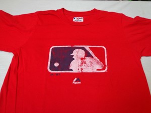 mlb logo t shirt majestic