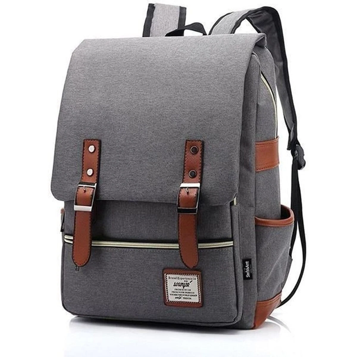 Sac à dos ordinateur PC Portable 15.6 pouces Gris clair