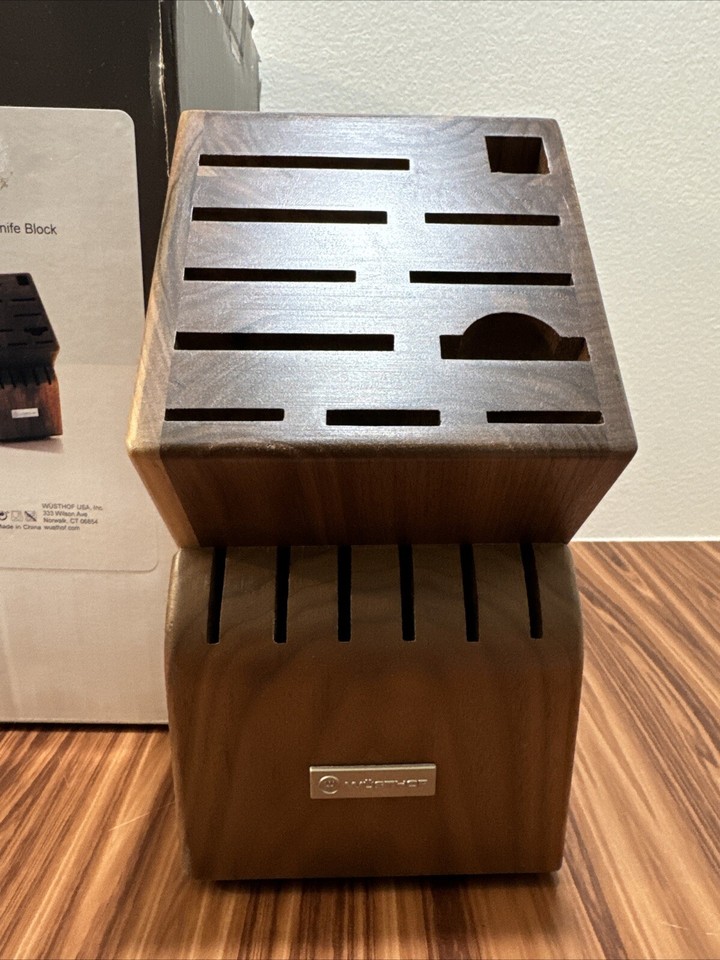 New Wusthof 17Slot Knife Block (Walnut) eBay