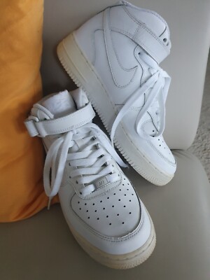NIKE Air Force 1 - Mid Sneaker - 38,5 - weiß