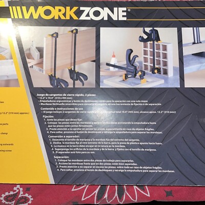 NEW Workzone Quick Ratcheting Trigger Clamp Set of 4 Model