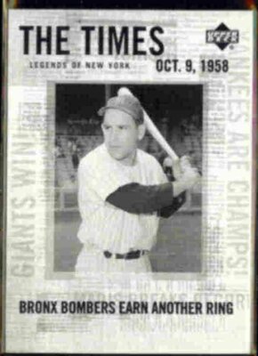 Upper Deck Yogi Berra ヨギベラ クラシックポートレート胸像 Upper