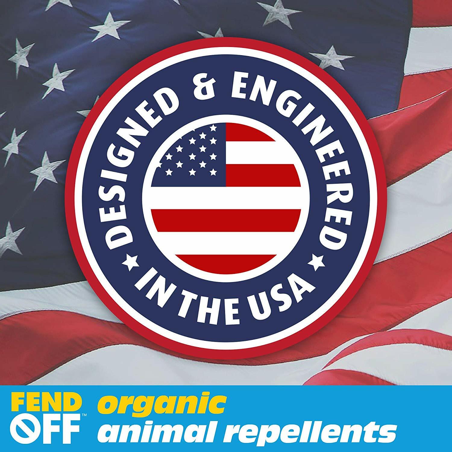 Fend Off Deer Rabbit REPELLENT Organic Garlic Odor Clips 25pk Garden