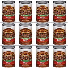 12 Canned Beef     USA Made Keystone Meat 14.5oz Camping Survival Food Exp 2030