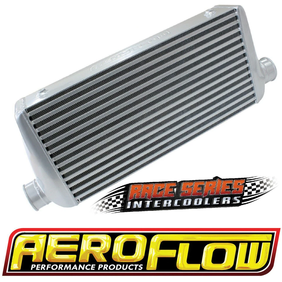 Aeroflow Race Series 600x300x100 Silver Alloy Intercooler with 3" Inlet Outlet