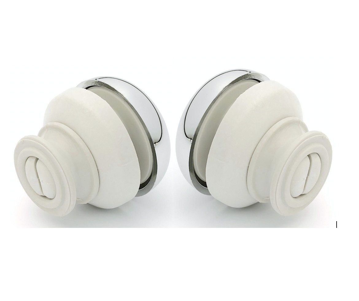 Pack 2 x Coram Shower Door Roller/Guides/Wheels/Runner Wheel 19mm Dia CR1