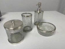 bathroom accessories set -glass