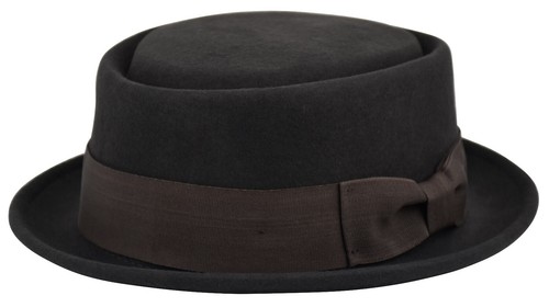Men's Felt Wool Fedora Porkpie Hat 