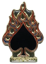 Pack of 6 Flaming Spade Bike Motorcycle Hat Cap Lapel Pin HP4904