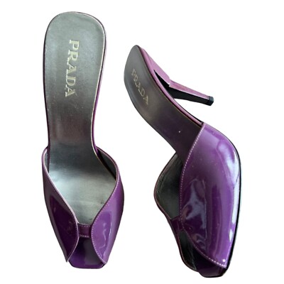 靴 Prada Suquare Toe Patent Leather Mules s-l400.jpg