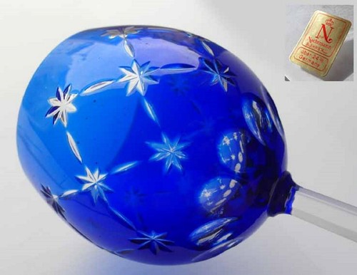 Wine Glass, Stemware Crystal Glas Cobalt Blue Nachtmann F522 - Picture 7 of 9