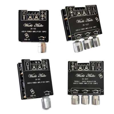 Bluetooth Audio Digital Power Amplifier Board Dual Channel 9-24V 2.0 Stereo