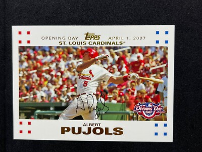 2007 Topps Opening Day Albert Pujols White Parallel /2007 SP #69 Cardinals