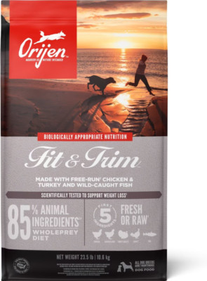 ORIJEN Fit & Trim Grain-Free Dry Dog Food, 23.5lb bag